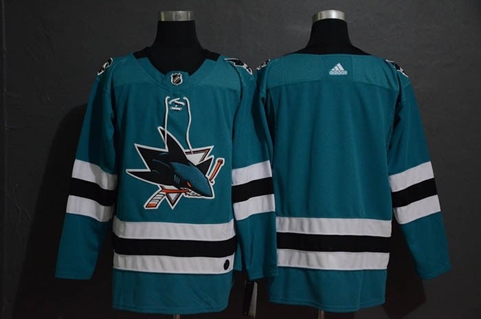 NHL San Jose Sharks Blank Green Drift Fashion Adidas Jersey