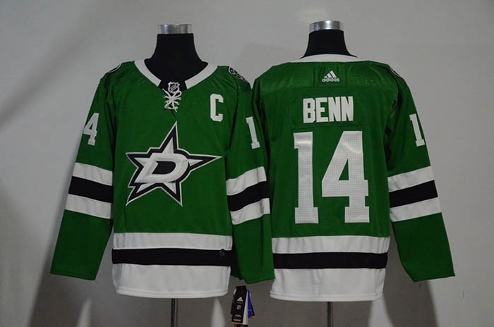 NHL Dallas Stars #14 Jamie Benn Green Adidas Jersey