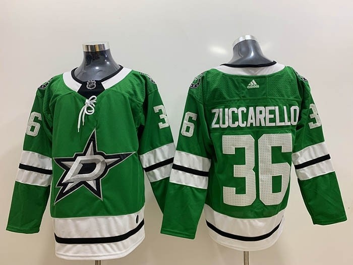 NHL Dallas Stars #36 Mats Zuccarello Green Adidas Jersey