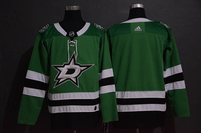 NHL Dallas Stars Blank Green Drift Fashion Adidas Jersey