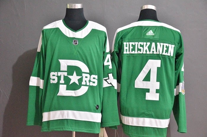 NHL Dallas Stars #4 Miro Heiskanen Green 2020 Winter Classic Adidas Jersey