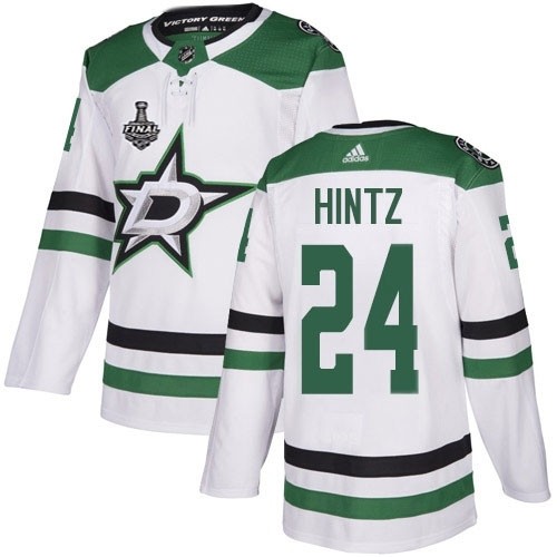 NHL Stars #24 Roope Hintz White Road Authentic 2020 Stanley Cup Final Stitched Jersey