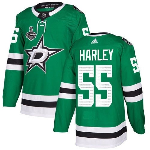 NHL Stars #55 Thomas Harley Green Home Authentic 2020 Stanley Cup Final Stitched Jersey