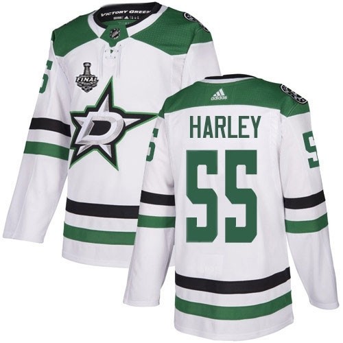 NHL Stars #55 Thomas Harley White Road Authentic 2020 Stanley Cup Final Stitched Jersey