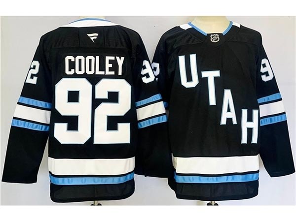 Men's Utah Hockey Club #92 Logan Cooley 2024-25 Navy Jersey