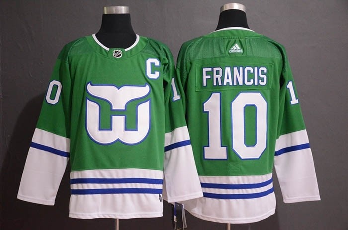 NHL Hartford Whalers #10 Ron Francis Green Adidas Jersey