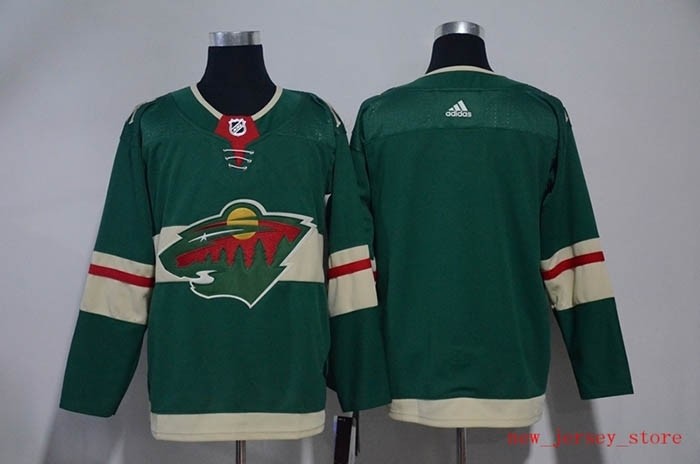 NHL Minnesota Wild Blank Green Adidas Jersey