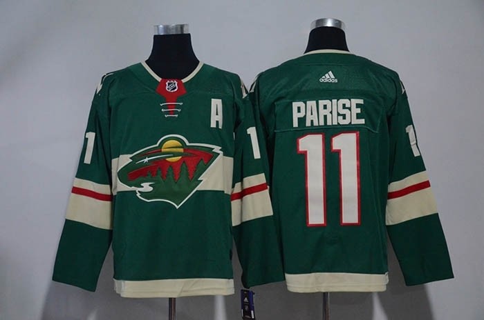 NHL Minnesota Wild #11 Zach Parise Green Adidas Jersey