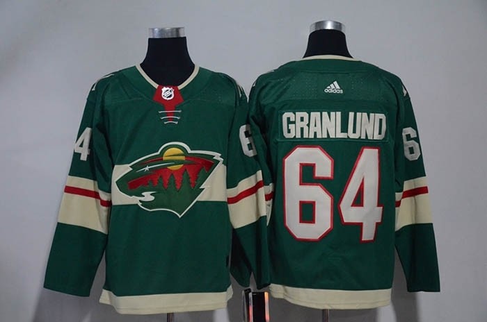 NHL Minnesota Wild #64 Mikael Granlund Green Adidas Jersey