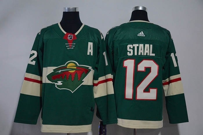 NHL Minnesota Wild #12 Eric Staal Green Adidas Jersey