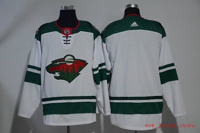 NHL Minnesota Wild Blank White Adidas Jersey