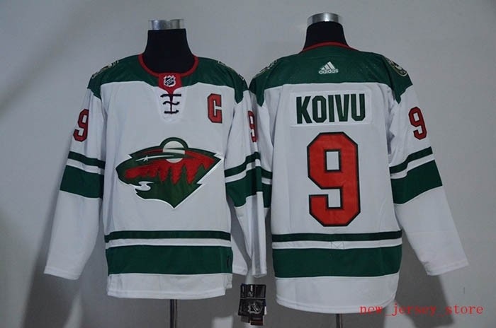 NHL Minnesota Wild #9 Mikko Koivu White Adidas Jersey