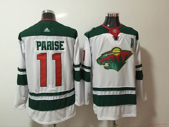 NHL Minnesota Wild #11 Zach Parise White Adidas Jersey