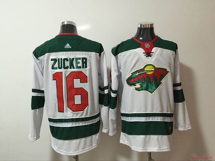 NHL Minnesota Wild #16 Jason Zucker White Adidas Jersey