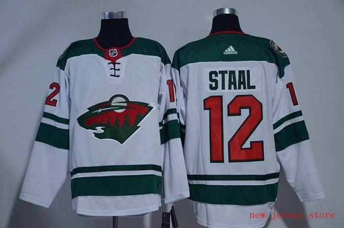 NHL Minnesota Wild #12 Eric Staal White Adidas Jersey