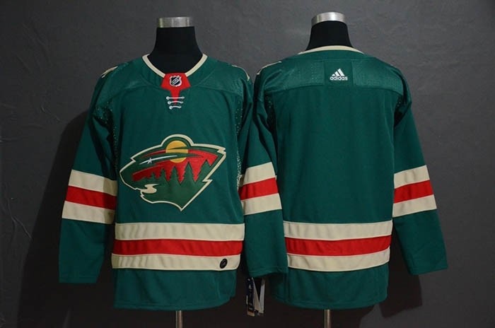 NHL Minnesota Wild Blank Green Drift Fashion Adidas Jersey