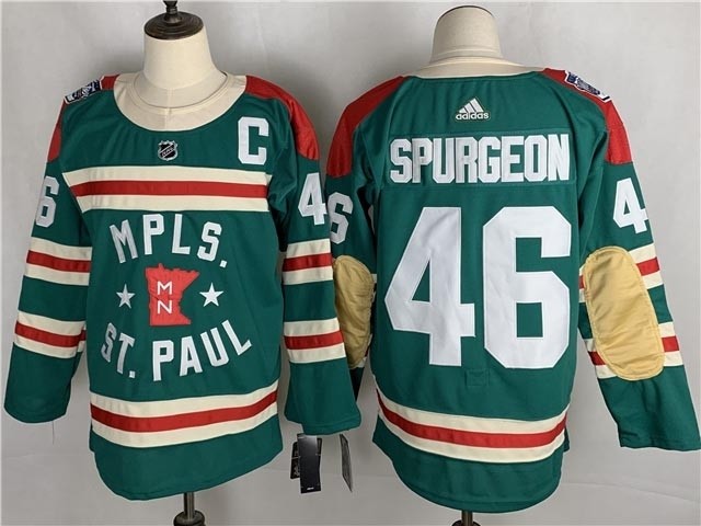 NHL Minnesota Wild #46 Jared Spurgeon Green 2022 Winter Classic Jersey