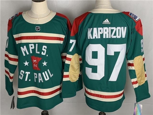 NHL Minnesota Wild #97 Kirill Kaprizov Green 2022 Winter Classic Jersey