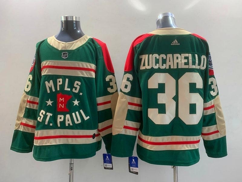 NHL Minnesota Wild #36 Mats Zuccarello Green 2022 Winter Classic Jersey