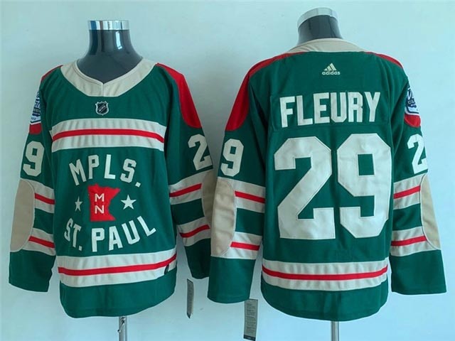 NHL Minnesota Wild #29 Marc-Andre Fleury Green 2022 Winter Classic Jersey