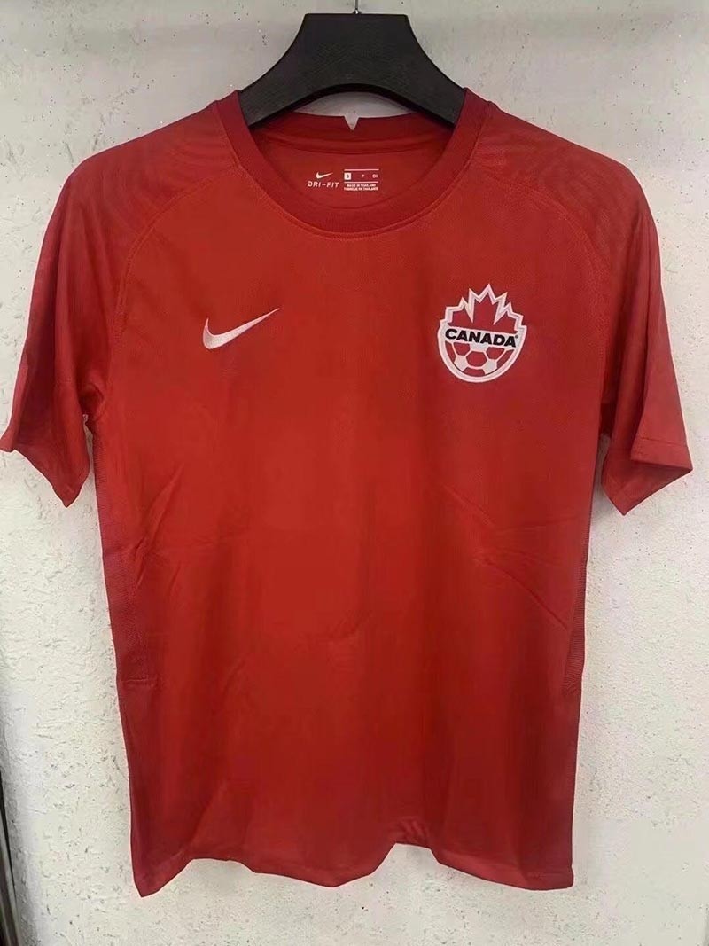 World Cup 2022 Canada National Team Any Name Red Home Soccer Jersey(Name and number remark in comment column)