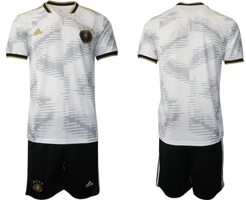 World Cup 2022 Germany National Team Blank White Home Soccer Jersey