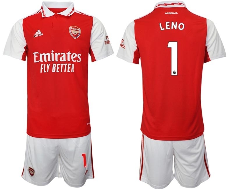 2022-23 Arsenal #1 Bernd Leno Red Home Soccer Jersey