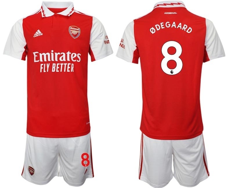 2022-23 Arsenal #8 ?degaard Red Home Soccer Jersey