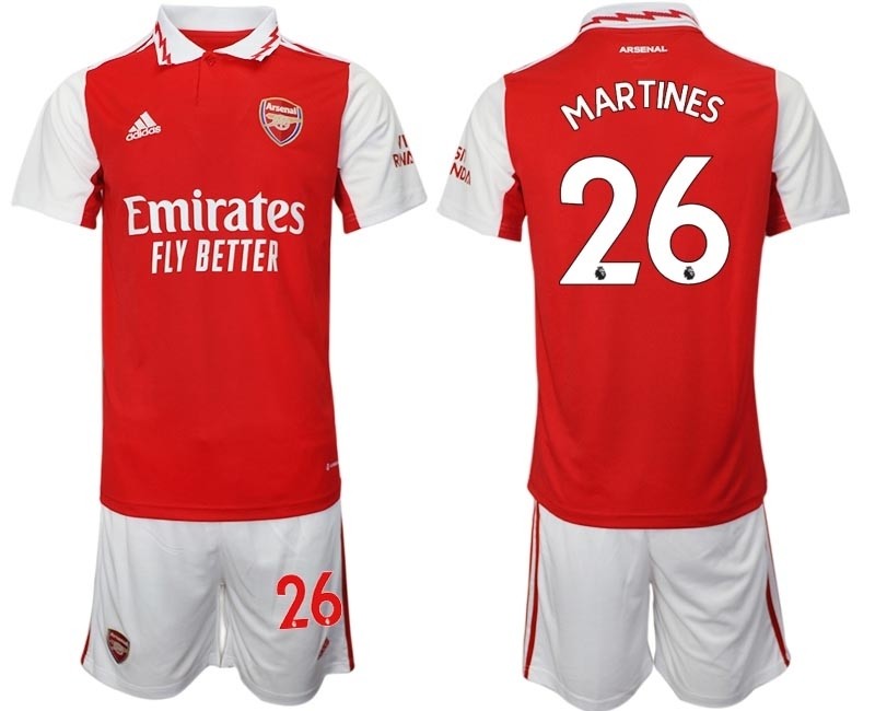 2022-23 Arsenal #26 Lisandro Martinez Red Home Soccer Jersey