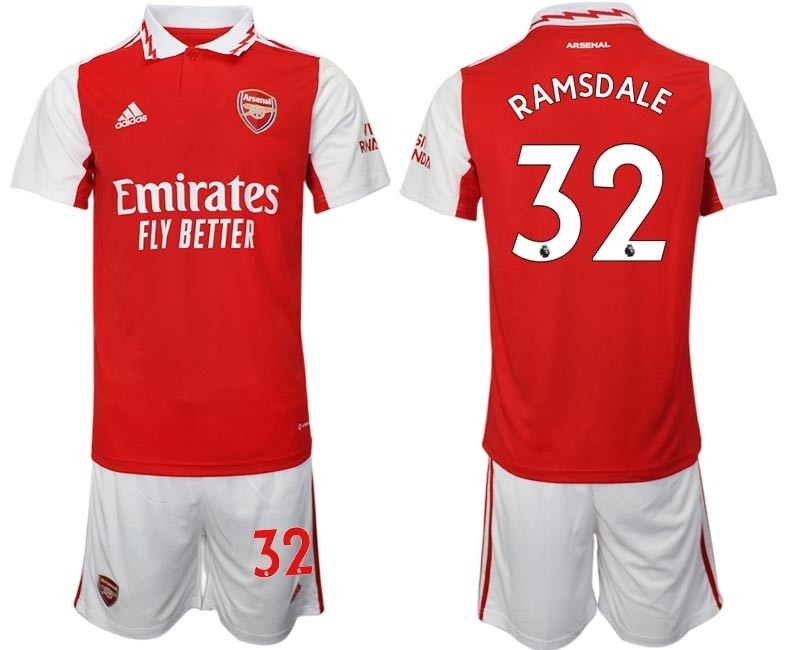 2022-23 Arsenal #32 Aaron Ramsdale Red Home Soccer Jersey