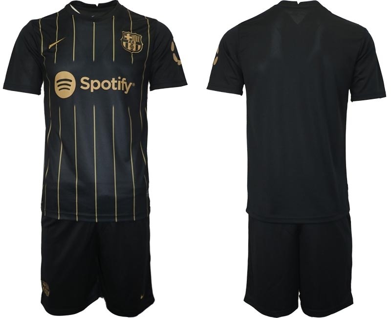 2022-23 Barcelona Blank Black Away jersey