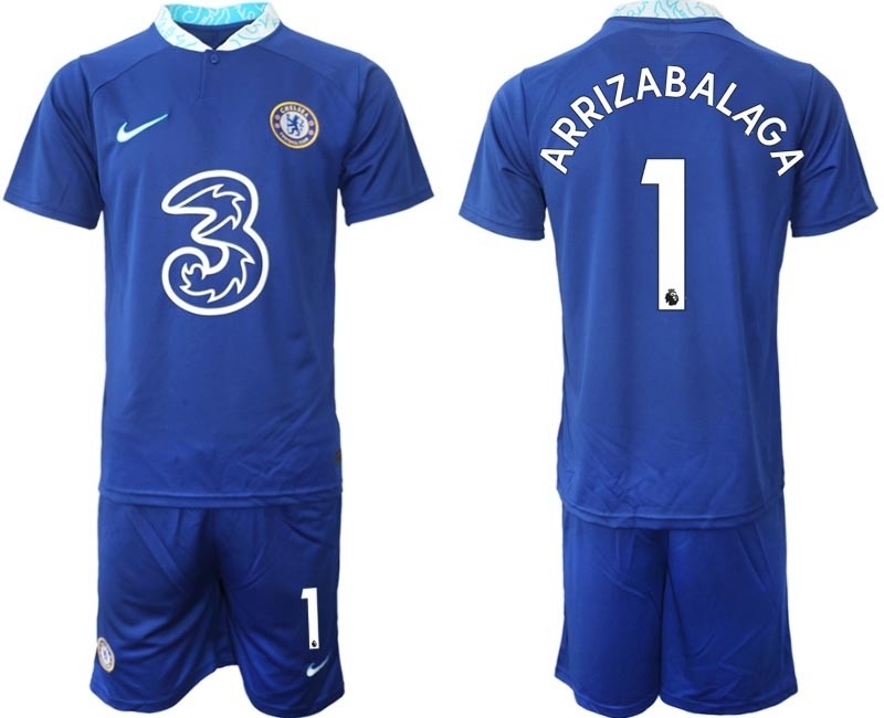 2022-23 Chelsea #1 Kepa Arrizabalaga Blue Home Soccer Jersey