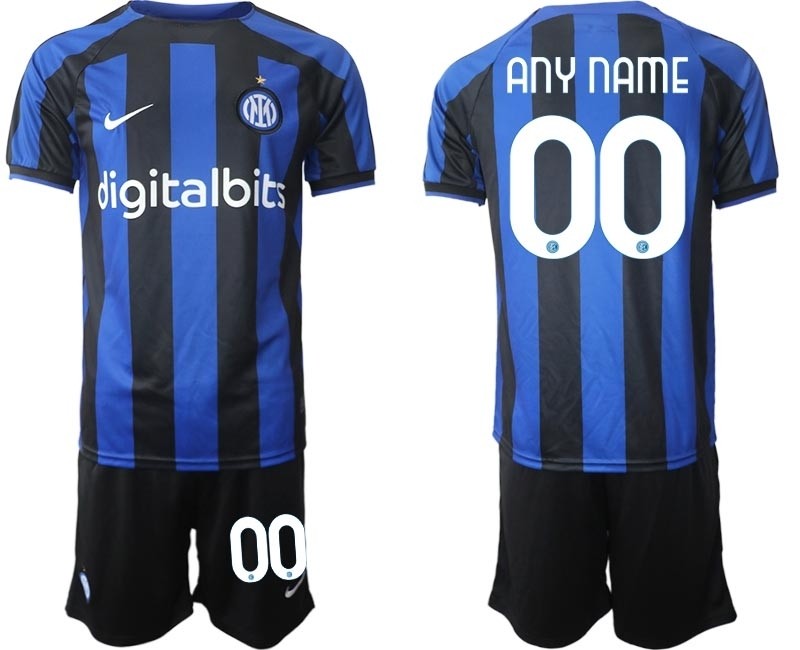 2022-23 Inter Milan Any Name Blue Home Soccer Customized Jersey(Name and number remark in comment column)