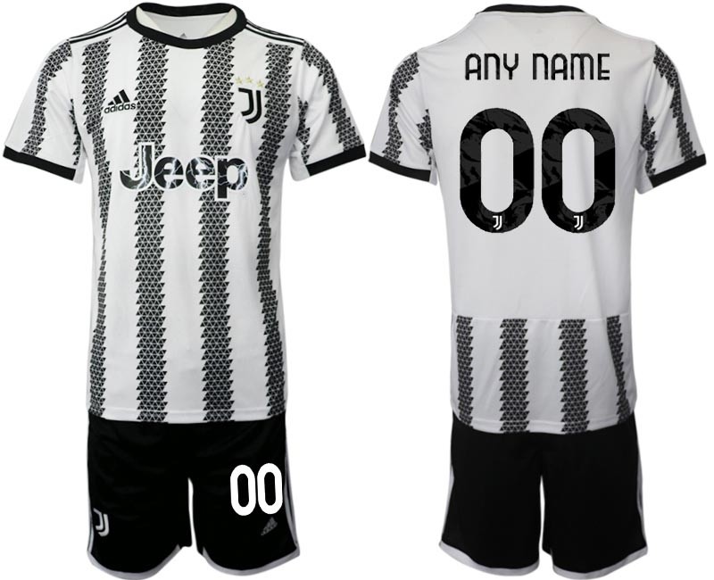 2022-23 Juventus FC Any Name White-Black Home Soccer Jesery(Name and number remark in comment column)