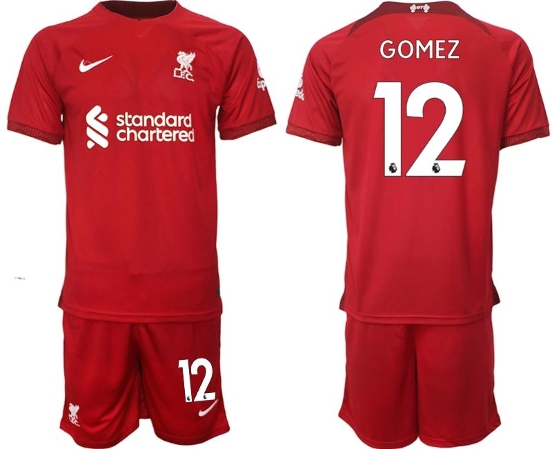 2022-23 Liverpool #12 Joe Gomez Red Home Soccer Jersey