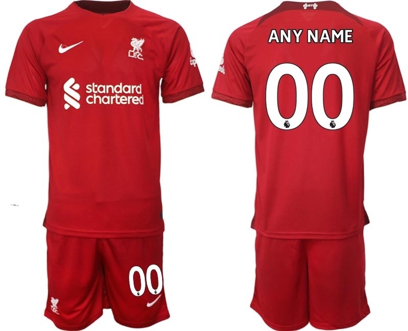 2022-23 Liverpool Any Name Red Home Customized Soccer Jersey(Name and number remark in comment column)