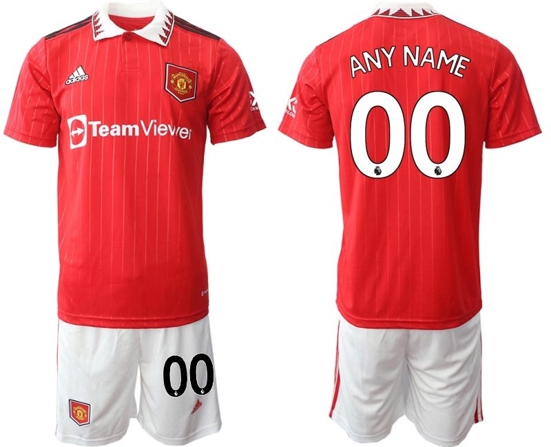 2022-23 Manchester United Any Name Red Home Soccer Jersey(Name and number remark in comment column)