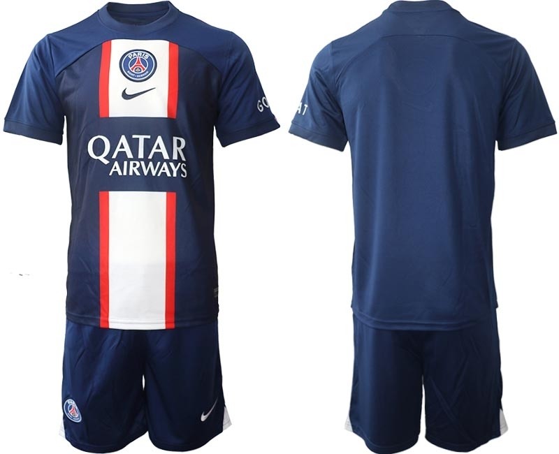 2022-23 Paris Saint-Germain F.C Blank Navy Home Soccer Jersey