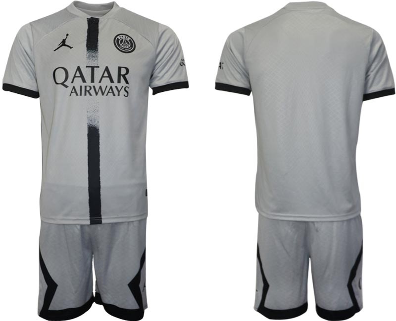 2022-23 Paris Saint-Germain F.C Blank Grey Away Soccer Jersey