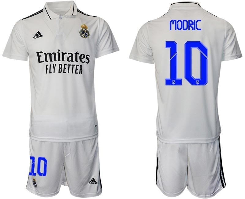 2022-23 Real Madrid #10 Luka Modric White Home Soccer