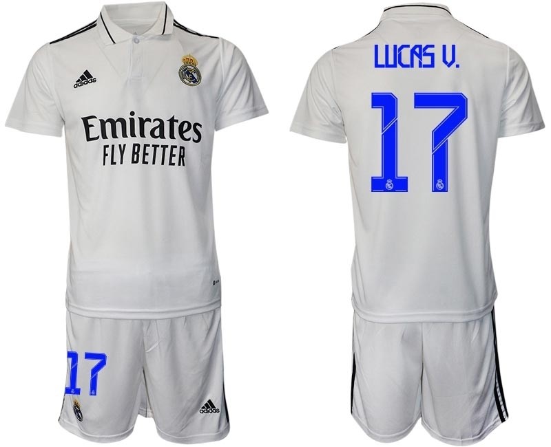 2022-23 Real Madrid #17 Lucas V. White Home Soccer