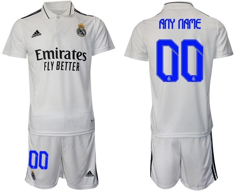 2022-23 Real Madrid Any Name White Home Soccer Jersey(Name and number remark in comment column)