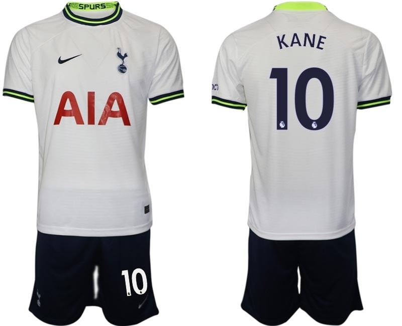 2022-23 Tottenham Hotspur #10 Harry Kane White Home Soccer Jersey