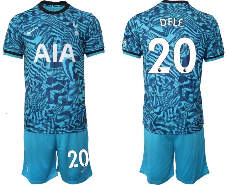 2022-23 Tottenham Hotspur #20 Dele Blue Away Soccer Jersey