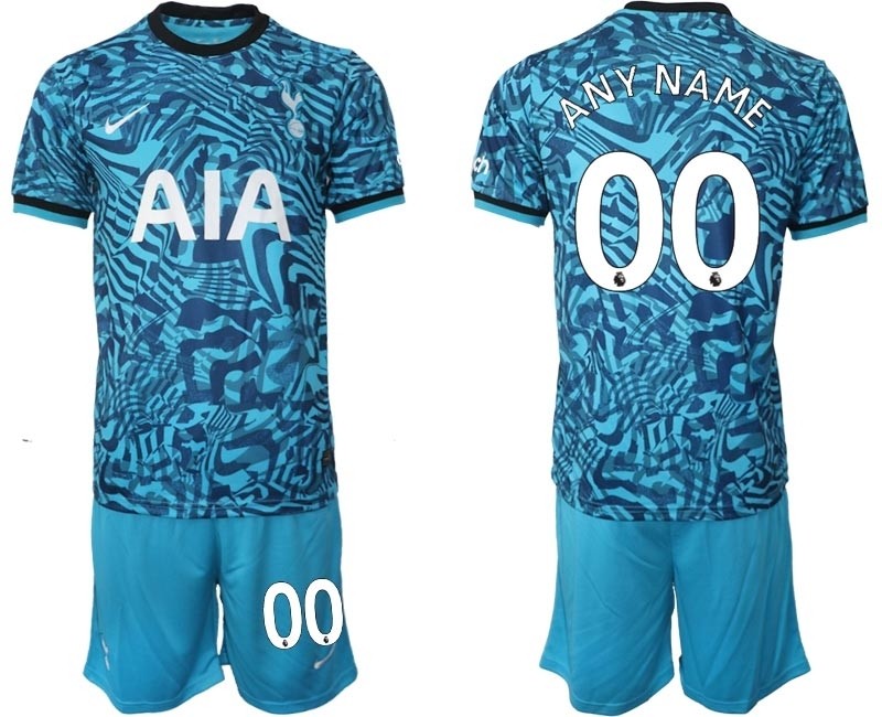 2022-23 Tottenham Hotspur Any Name Blue Away Soccer Customized Jersey(Name and number remark in comment column)