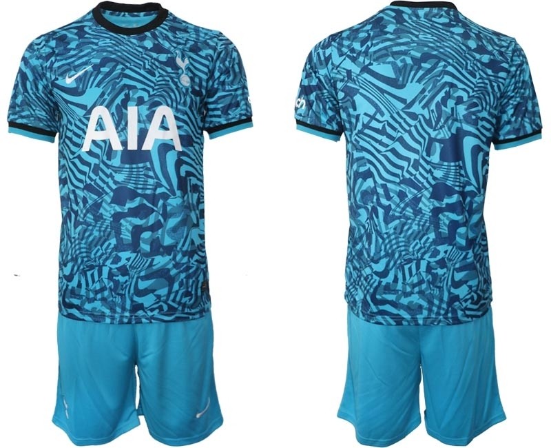 2022-23 Tottenham Hotspur Blank Blue Away Soccer Jersey