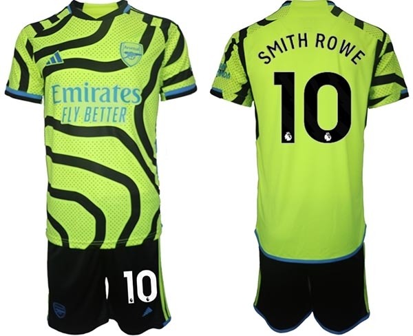 2023-24 Arsenal #10 Emile Smith Rowe Green Away Soccer Jersey