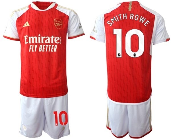 2023-24 Arsenal #10 Emile Smith Rowe Red Home Soccer Jersey