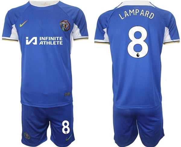 2023-24 Chelsea FC #8 Frank Lampard Blue Home Soccer Jersey