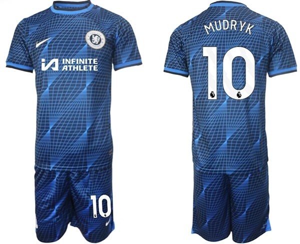 2023-24 Chelsea FC #10 Mykhaylo Mudryk Kit Mixes Classic Colors Away Soccer Jersey